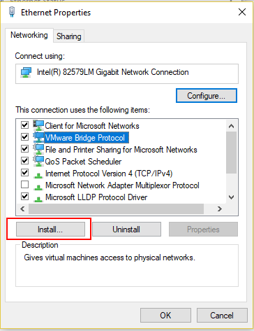 bridged network vmware bridged network vmware